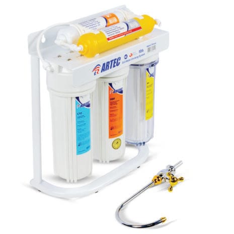 RO Filtering water from chlorine and impurities RO-5 stages water filter