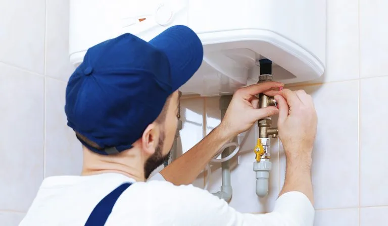 Central water heater repair