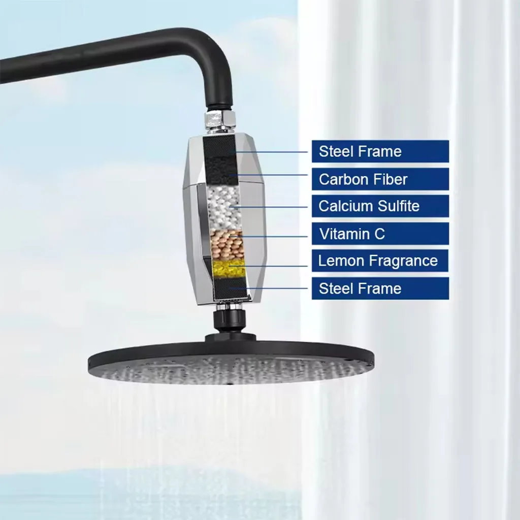 Shower filter for damaged hair 3 6 shower water filter specifications