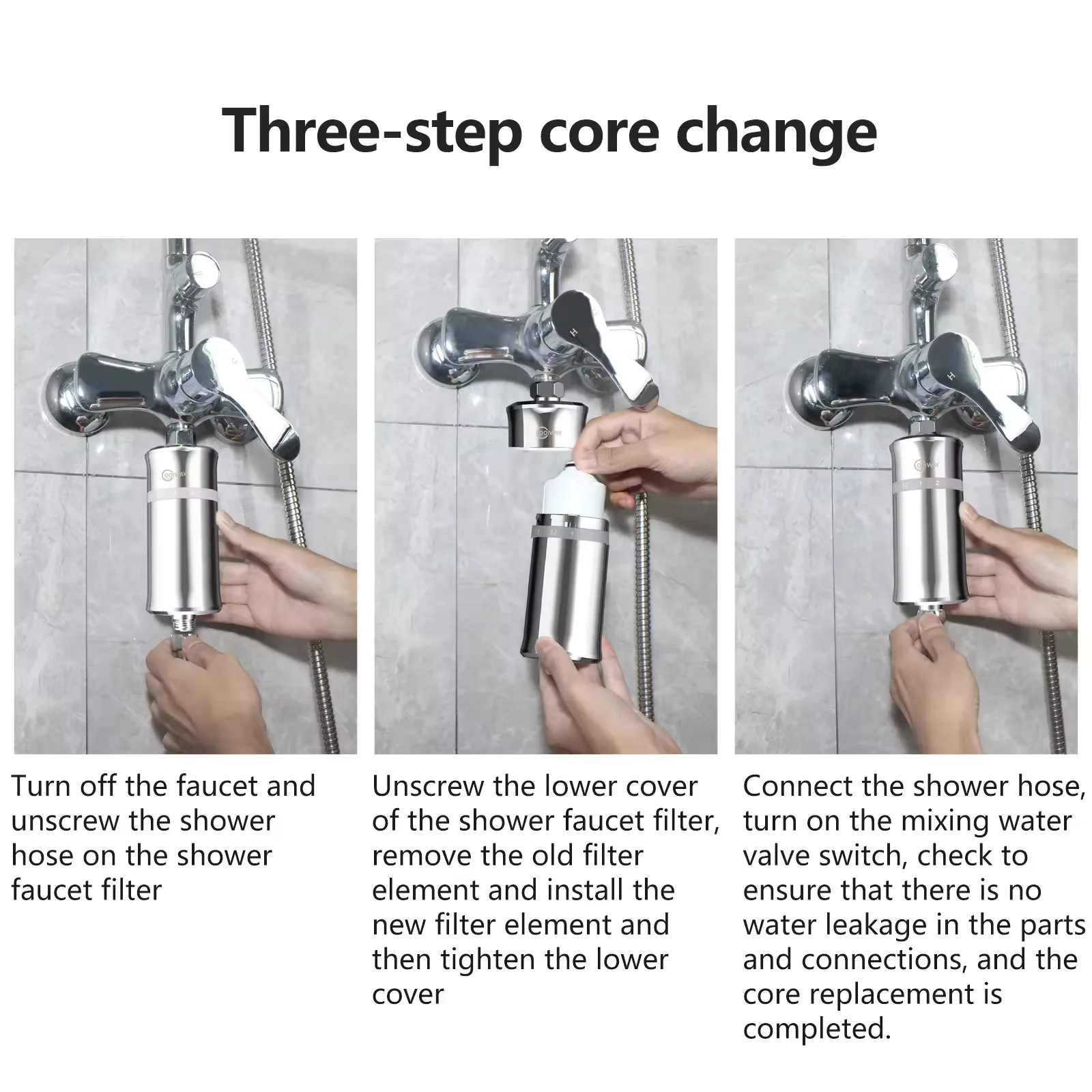 How to install a shower water filter