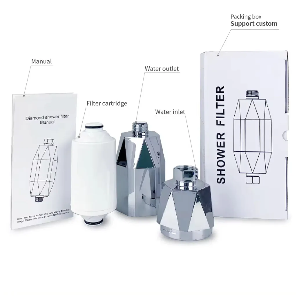 Shower filter for damaged hair 4 Shower Filter Set