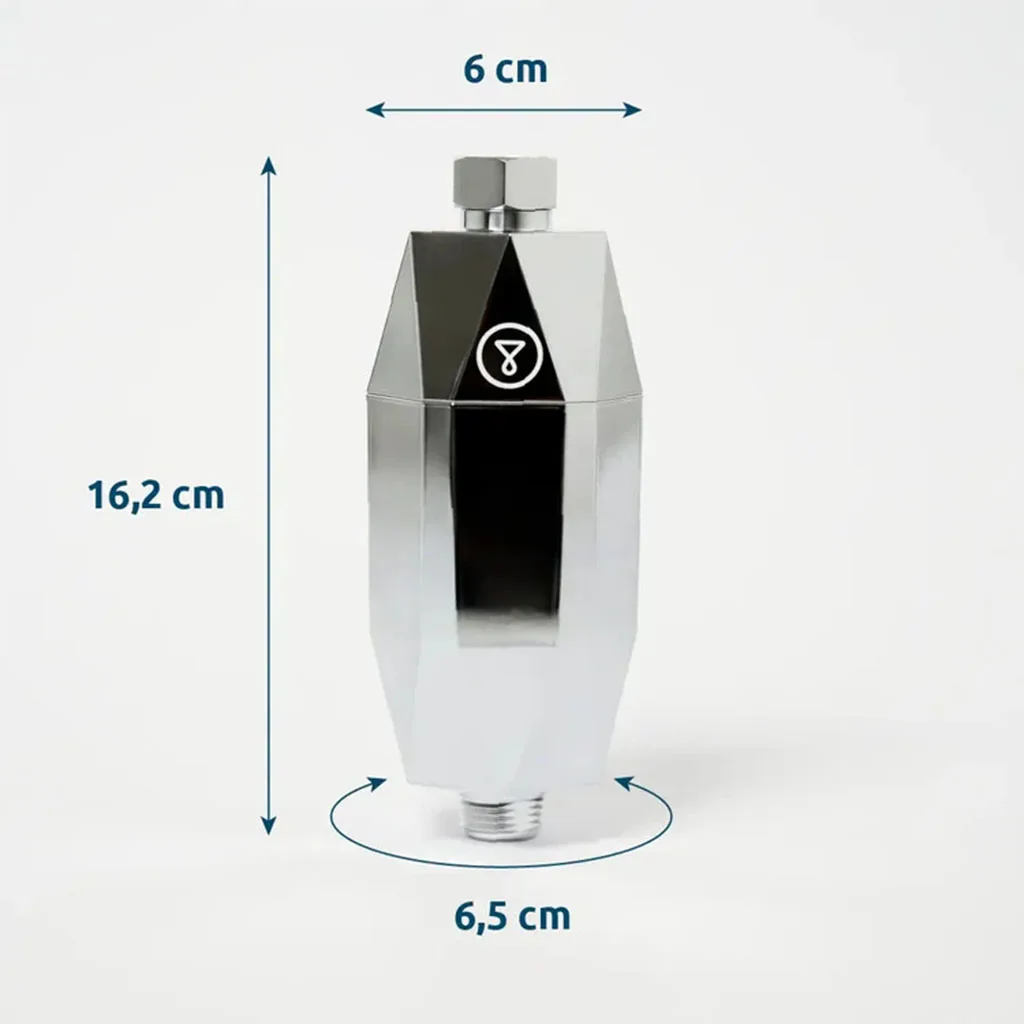 Shower filter for damaged hair 9 Shower filter dimensions