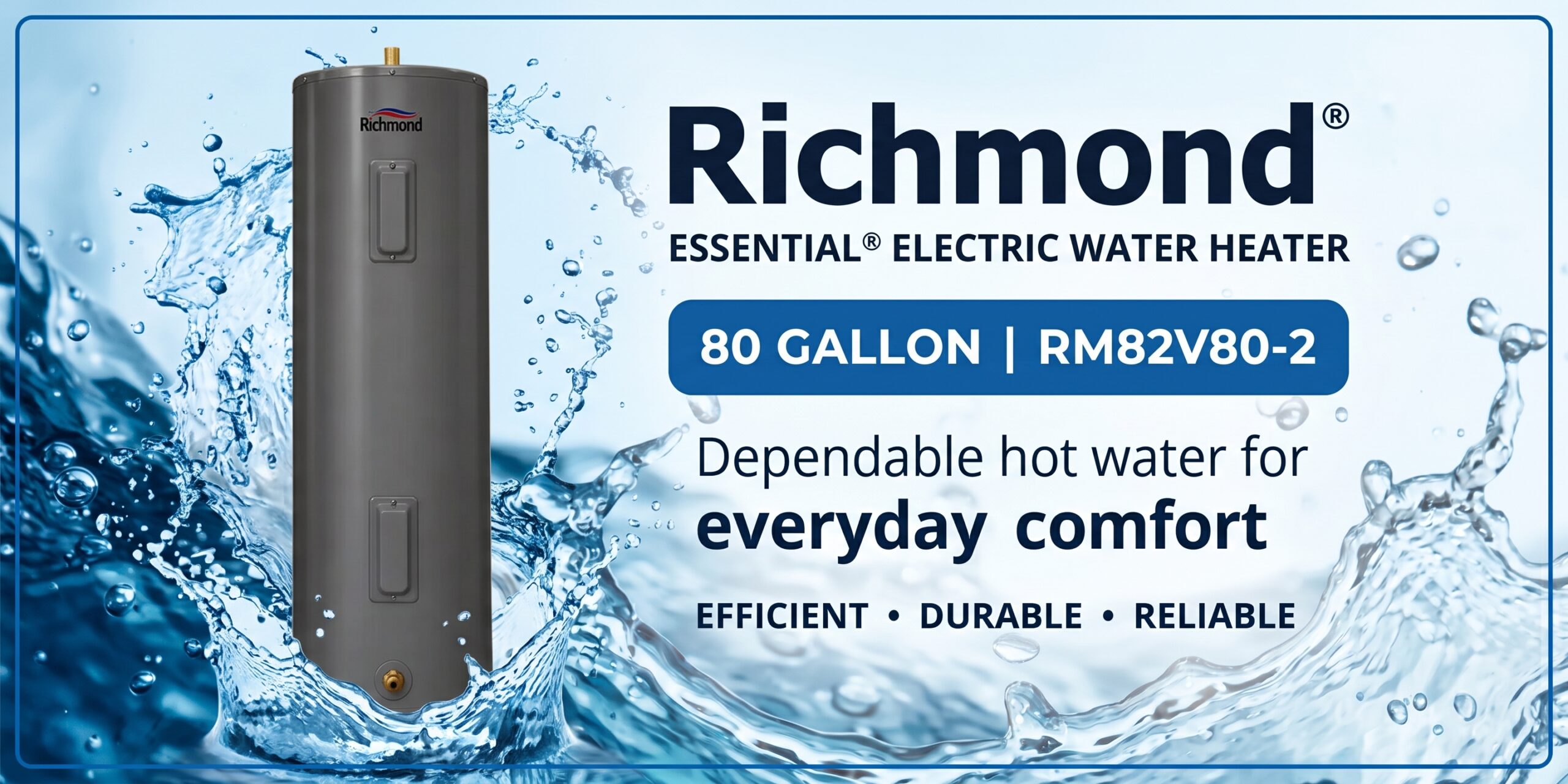Richmond Central Water Heater 80 Gallon 1 Gemini Generated Image 8qvoq98qvoq98qvo 1 scaled